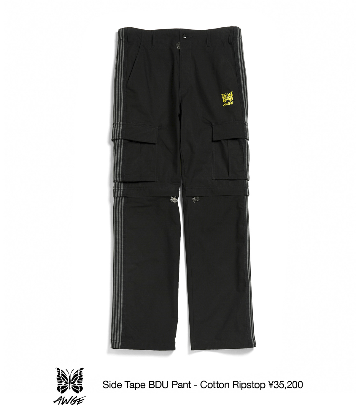 Needles × AWGE ニードルス SIDE TAPE BDU PANT-